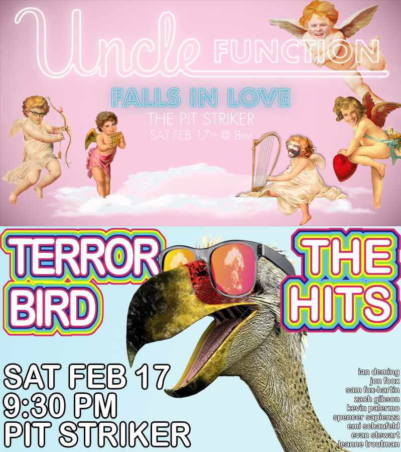 Uncle Function Falls in Love and Terrorbird: The Hits